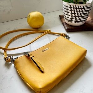 Calvin Klein Yellow Crossbody Purse